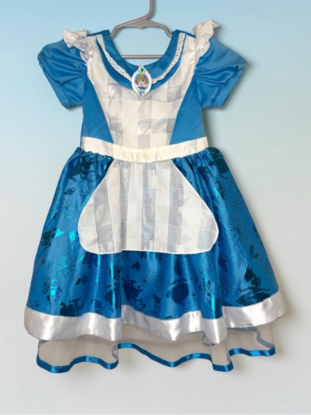 Disney Alice in Wonderland Princess Costume Dress Girls 4